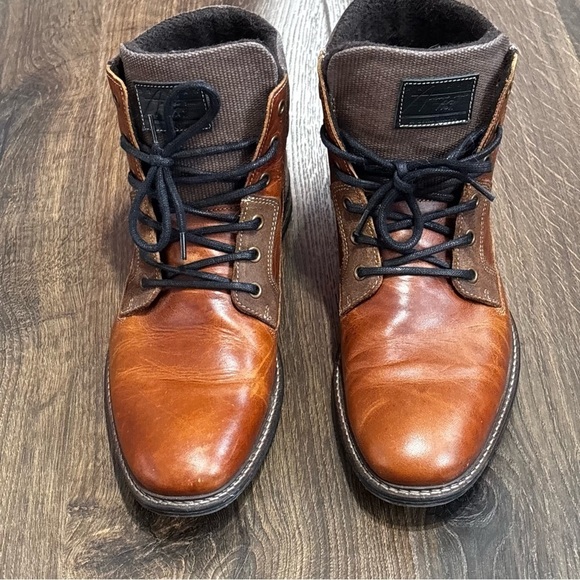 BullHead Trake Cognac leather men’s boots size 11 - Picture 2 of 8